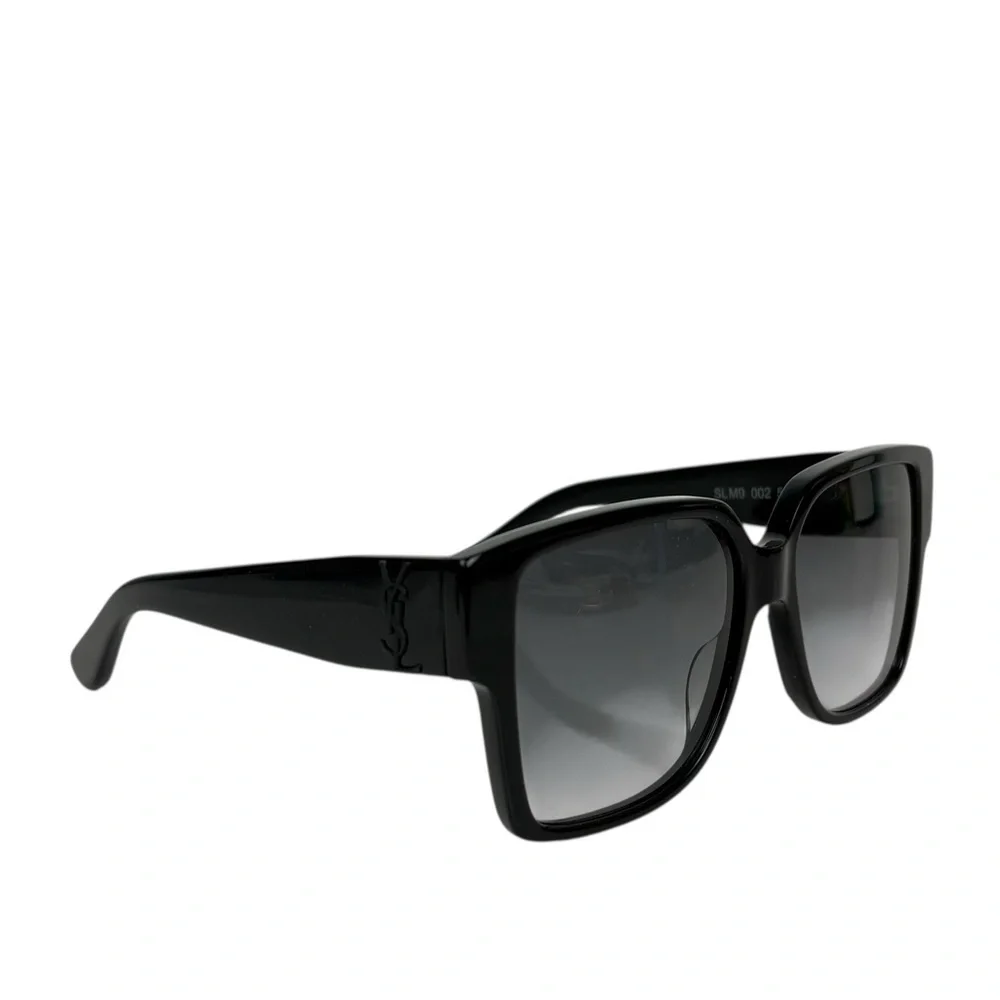 YSL - SAINT LAURENT Acetate Square SLM9 002 Sunglasses Black/Gray
